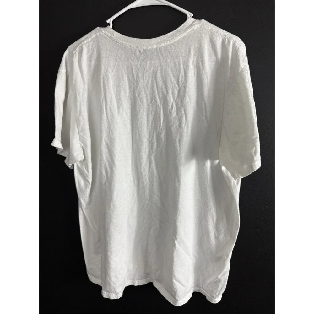 Disney‎ TShirt Peace Love Mickey Mouse White Size 2XL Graphic Tee